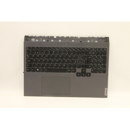 Lenovo 5CB1D09643 Palmrest Top Case con tastiera, Svizzera, grigio tempesta, Retroilluminazione RGB