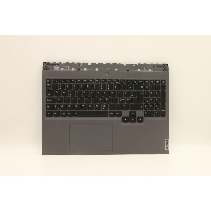 Lenovo 5CB1D10491 Palmrest Top Case con tastiera, Lingue scandinave, grigio tempesta, Retroilluminazione bianca