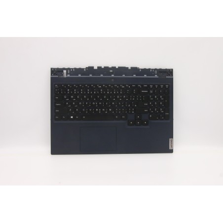 Lenovo 5CB1D10691 Palmrest Top Case con tastiera, Arabo, Blu, Retroilluminazione RGB, US