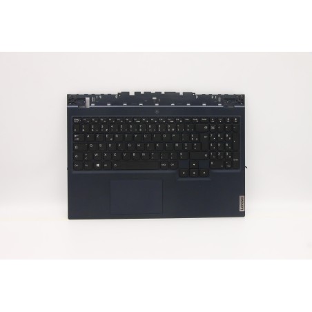 Lenovo 5CB1D10907 Palmrest Top Case con tastiera, Francese, Blu, Retroilluminazione RGB