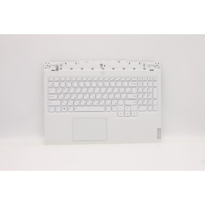 Lenovo 5CB1D12379 Palmrest Top Case con tastiera, Russo, grigio tempesta, Retroilluminazione blu