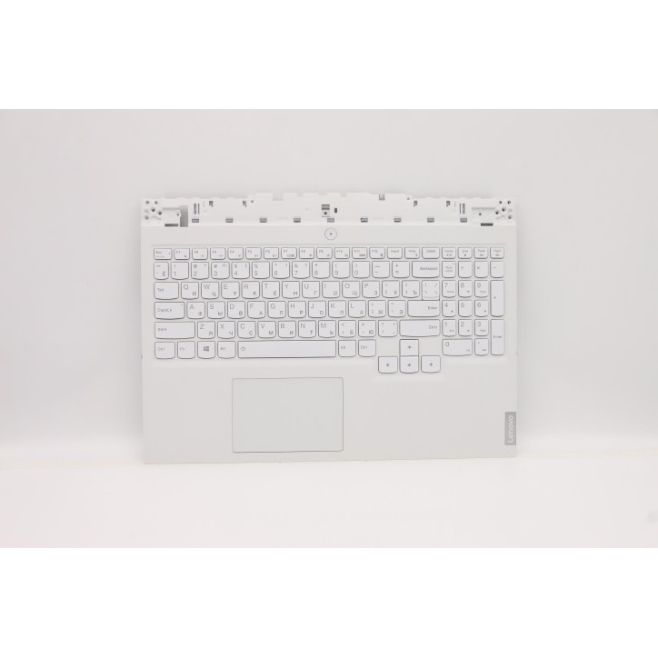 Lenovo 5CB1D12379 Palmrest Top Case con tastiera, Russo, grigio tempesta, Retroilluminazione blu