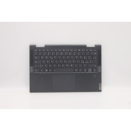 Lenovo 5CB1D12396 Palmrest Top Case con tastiera, Italiano, Grigio ardesia