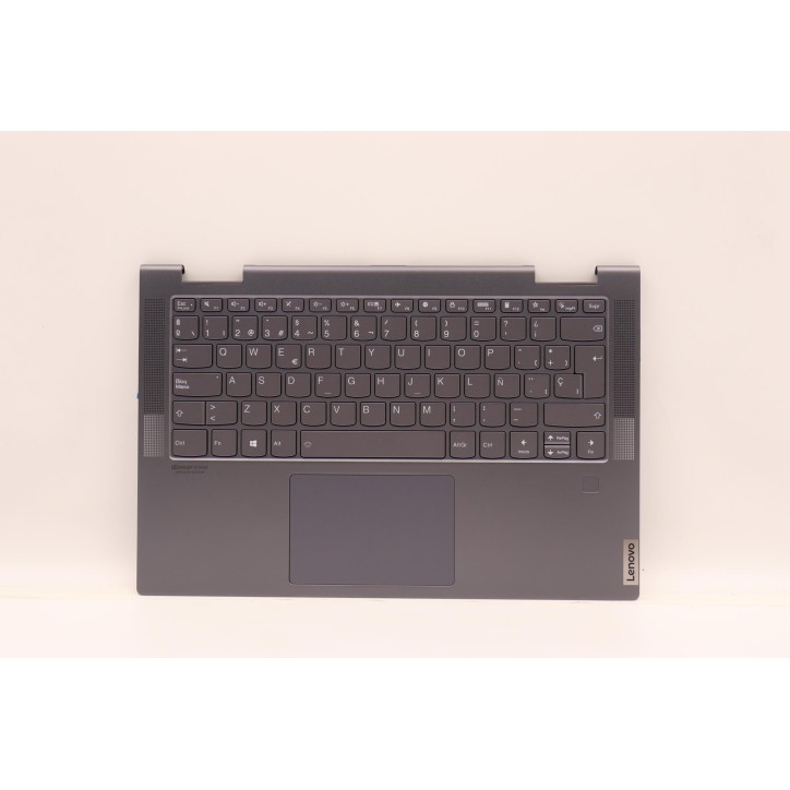 Lenovo 5CB1D12407 Palmrest Top Case con tastiera, Spagnolo, grigio tempesta