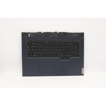 Lenovo 5CB1D20014 Palmrest Top Case con tastiera, Bulgaro, Blu traslucido, Retroilluminazione, UK