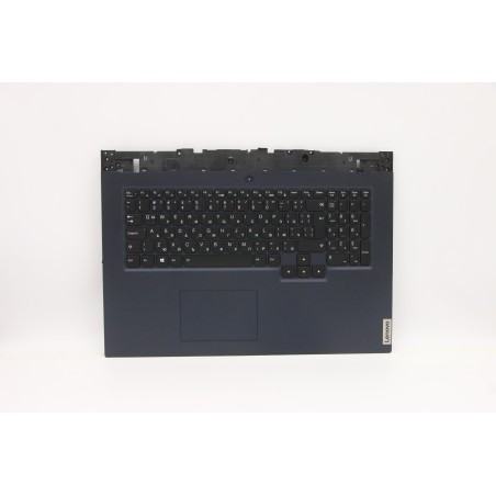 Lenovo 5CB1D20014 Palmrest Top Case con tastiera, Bulgaro, Blu traslucido, Retroilluminazione, UK