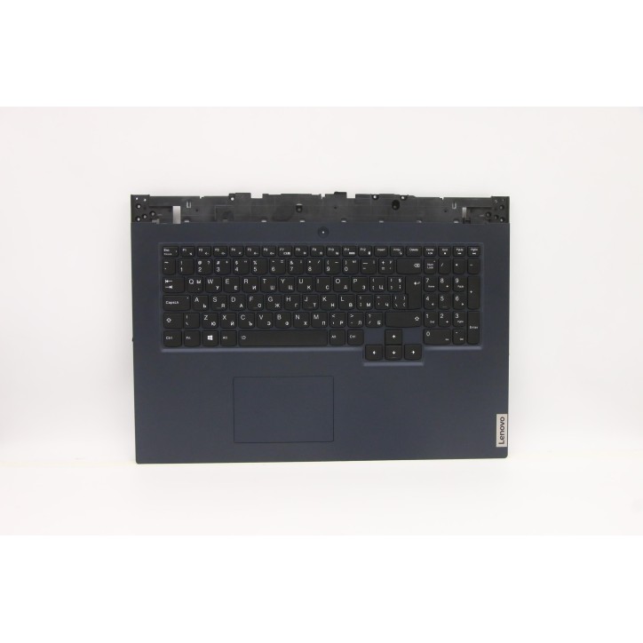 Lenovo 5CB1D20014 Palmrest Top Case con tastiera, Bulgaro, Blu traslucido, Retroilluminazione, UK