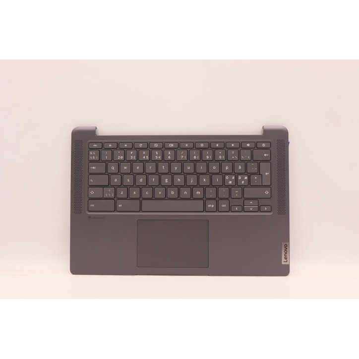 Lenovo 5CB1D33496 Palmrest Top Case con tastiera, Lingue scandinave, grigio, Senza_retroilluminazione