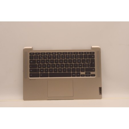 Lenovo 5CB1D33506 Palmrest Top Case con tastiera, Belga, Sabbia, Retroilluminazione, UK