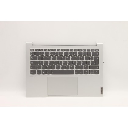 Lenovo 5CB1D34478 Palmrest Top Case con tastiera, Spagnolo, Argento chiaro