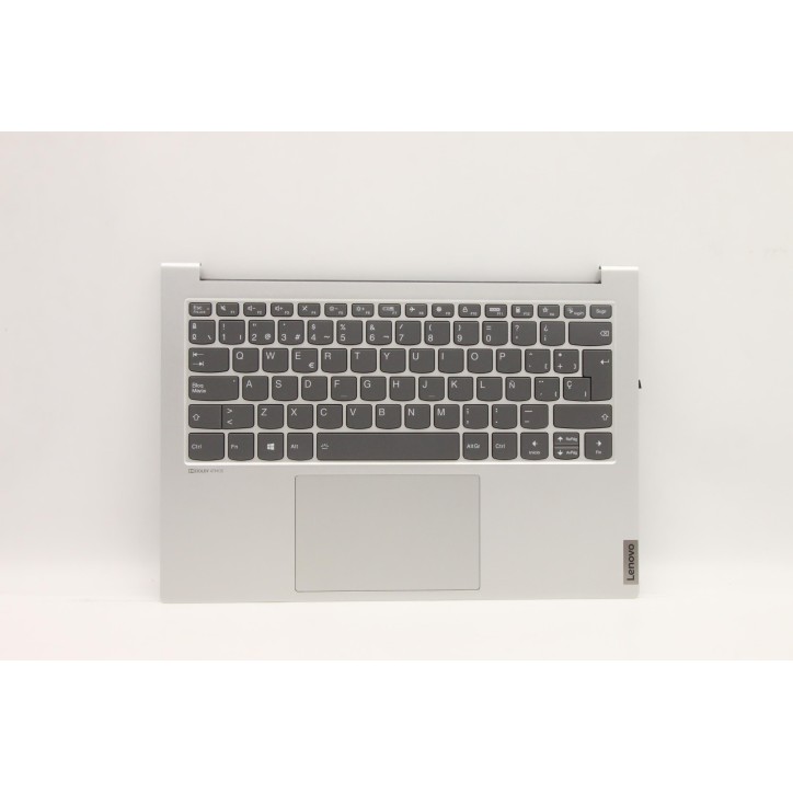 Lenovo 5CB1D34478 Palmrest Top Case con tastiera, Spagnolo, Argento chiaro