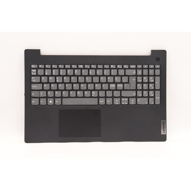 Lenovo 5CB1F36604 Palmrest Top Case con tastiera, Europa del Nord, Nero