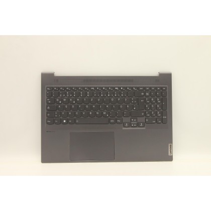 Lenovo 5CB1F36885 Palmrest Top Case con tastiera, Tedesco, Grigio ardesia