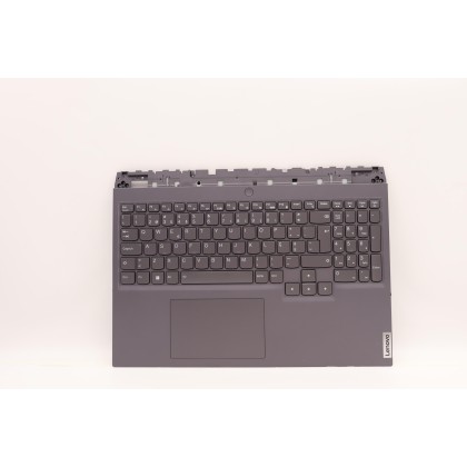 Lenovo 5CB1F37754 Palmrest Top Case con tastiera, Portoghese, grigio tempesta, Retroilluminazione RGB