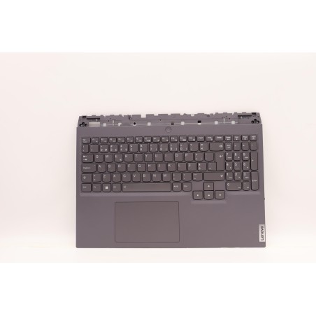 Lenovo 5CB1F37754 Palmrest Top Case con tastiera, Portoghese, grigio tempesta, Retroilluminazione RGB
