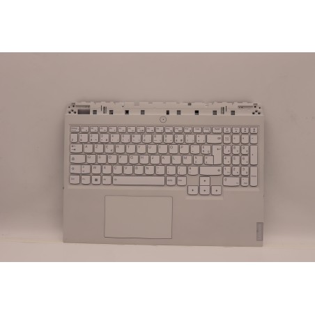 Lenovo 5CB1F38558 Palmrest Top Case con tastiera, Francese, grigio tempesta, Retroilluminazione blu