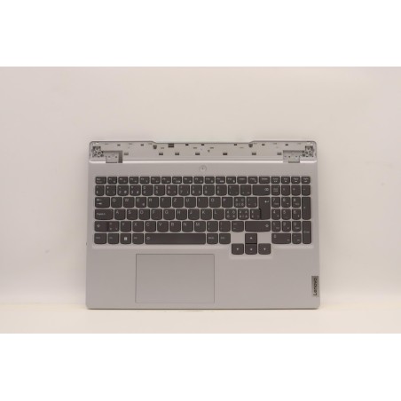 Lenovo 5CB1F38742 Palmrest Top Case con tastiera, Svizzera, Grigio nuvola, Retroilluminazione RGB