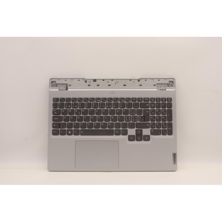 Lenovo 5CB1F38742 Palmrest Top Case con tastiera, Svizzera, Grigio nuvola, Retroilluminazione RGB