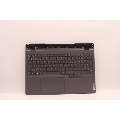 Lenovo 5CB1F39066 Palmrest Top Case con tastiera, Belga, grigio tempesta, Retroilluminazione RGB, UK