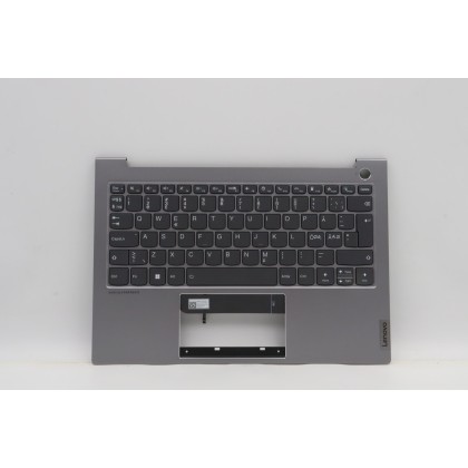 Lenovo 5CB1H18265 Palmrest Top Case con tastiera, Lingue scandinave, grigio artico