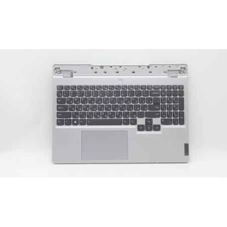 Lenovo 5CB1H22875 Palmrest Top Case con tastiera, Russo, Grigio nuvola