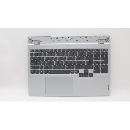 Lenovo 5CB1H22882 Palmrest Top Case con tastiera, Inglese Regno Unito, Grigio nuvola