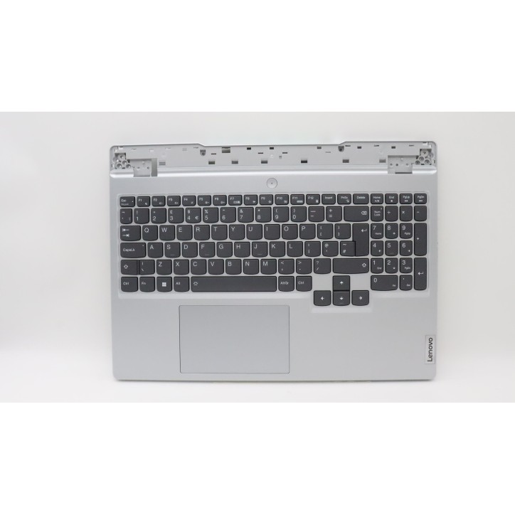 Lenovo 5CB1H22882 Palmrest Top Case con tastiera, Inglese Regno Unito, Grigio nuvola