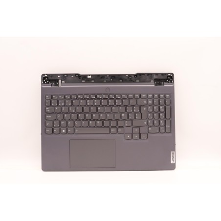 Lenovo 5CB1H22918 Palmrest Top Case con tastiera, Belga, grigio tempesta, UK