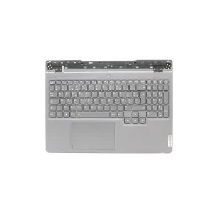 Lenovo 5CB1H23674 Palmrest Top Case con tastiera, Francese, grigio tempesta, Retroilluminazione RGB