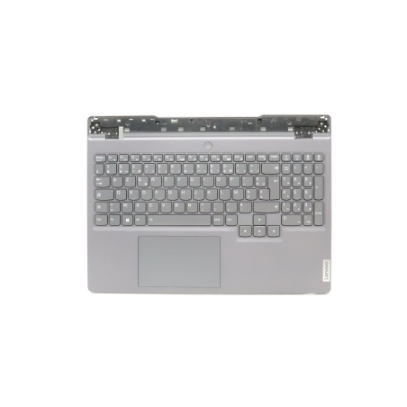 Lenovo 5CB1H23674 Palmrest Top Case con tastiera, Francese, grigio tempesta, Retroilluminazione RGB