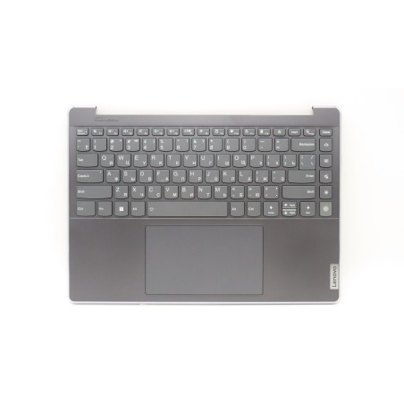 Lenovo 5CB1H23716 Palmrest Top Case con tastiera, Russo, Grigio