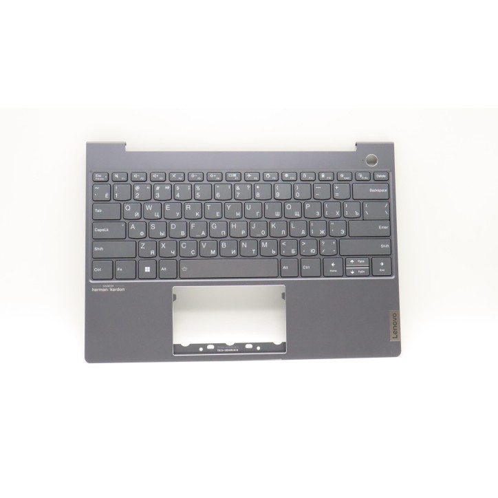 Lenovo 5CB1H24701 Palmrest Top Case con tastiera, Russo, grigio tempesta