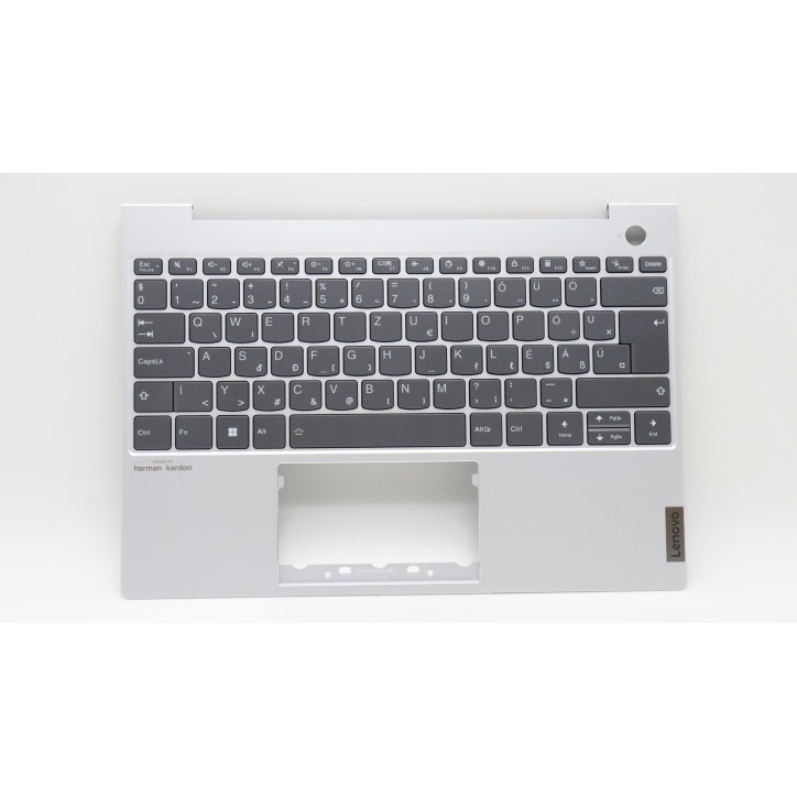 Lenovo 5CB1H24726 Palmrest Top Case con tastiera, Ungherese, Grigio nuvola