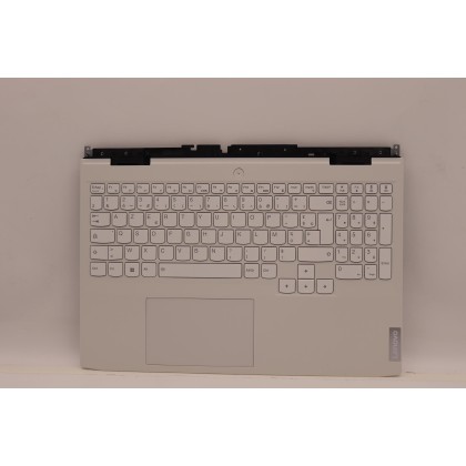 Lenovo 5CB1H38857 Palmrest Top Case con tastiera, Francese, Bianco, Retroilluminazione