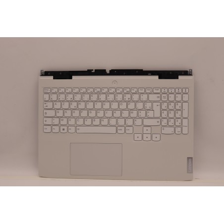 Lenovo 5CB1H38857 Palmrest Top Case con tastiera, Francese, Bianco, Retroilluminazione