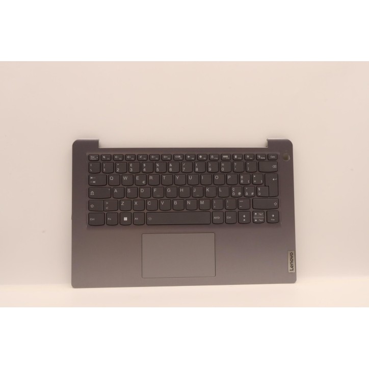 Lenovo 5CB1H43477 Palmrest Top Case con tastiera, Italiano, grigio artico, Retroilluminazione, Lettore di impronte digitali