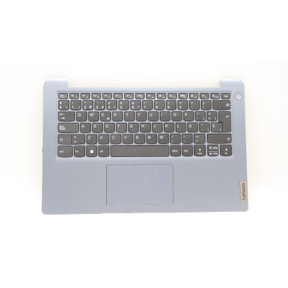 Lenovo 5CB1H56998 Palmrest Top Case con tastiera, Spagnolo, Blu nebbia, Senza lettore di impronte digitali