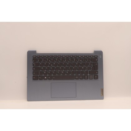 Lenovo 5CB1H66080 Palmrest Top Case con tastiera, Francese, Blu nebbia, Retroilluminazione, Senza lettore di impronte digitali