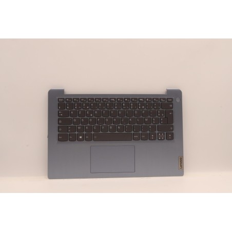 Lenovo 5CB1H66080 Palmrest Top Case con tastiera, Francese, Blu nebbia, Retroilluminazione, Senza lettore di impronte digitali