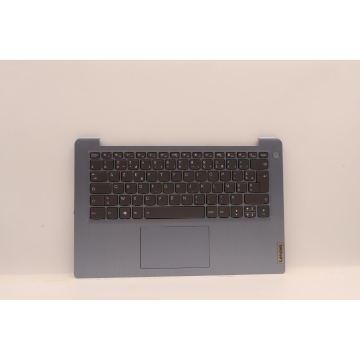 Lenovo 5CB1H66080 Palmrest Top Case con tastiera, Francese, Blu nebbia, Retroilluminazione, Senza lettore di impronte digitali