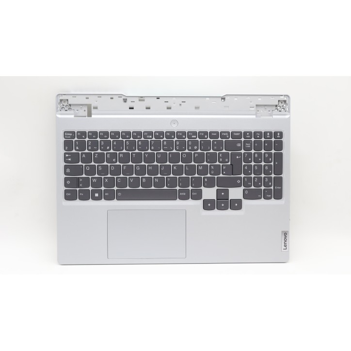 Lenovo 5CB1H68399 Palmrest Top Case con tastiera, Francese, Grigio nuvola, Retroilluminazione RGB