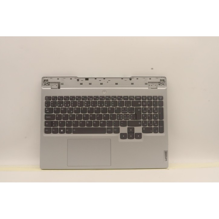 Lenovo 5CB1H68416 Palmrest Top Case con tastiera, Svizzera, Grigio nuvola, Retroilluminazione RGB