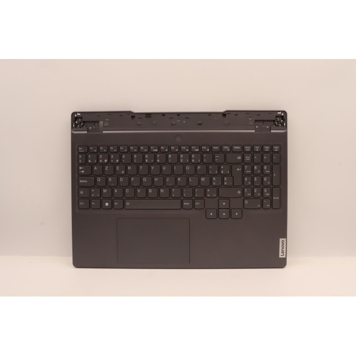 Lenovo 5CB1H68454 Palmrest Top Case con tastiera, Belga, grigio tempesta, Retroilluminazione RGB, UK
