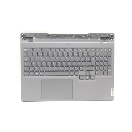 Lenovo 5CB1H68463 Palmrest Top Case con tastiera, Francese, grigio tempesta, Retroilluminazione RGB