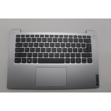 Lenovo 5CB1H68611 Palmrest Top Case con tastiera, Inglese Regno Unito, Grigio nuvola, Senza_lettore di impronte digitali