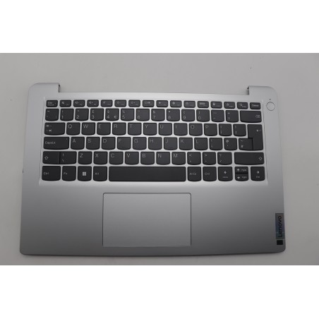 Lenovo 5CB1H68611 Palmrest Top Case con tastiera, Inglese Regno Unito, Grigio nuvola, Senza_lettore di impronte digitali
