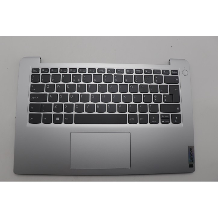 Lenovo 5CB1H68611 Palmrest Top Case con tastiera, Inglese Regno Unito, Grigio nuvola, Senza_lettore di impronte digitali