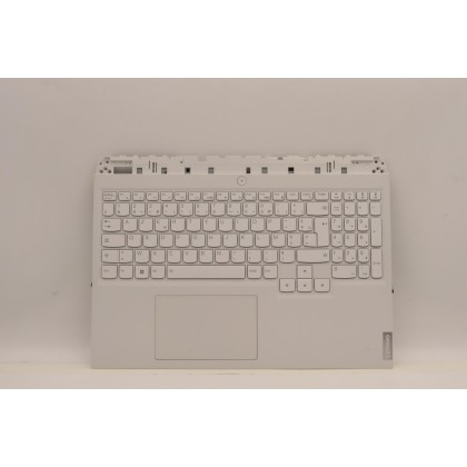 Lenovo 5CB1H71080 Palmrest Top Case con tastiera, Francese, grigio tempesta, Retroilluminazione blu