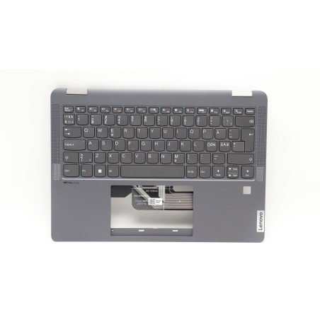 Lenovo 5CB1H71521 Palmrest Top Case con tastiera, Lingue scandinave, grigio tempesta
