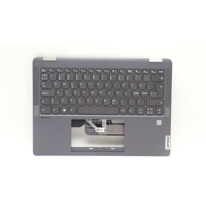 Lenovo 5CB1H71521 Palmrest Top Case con tastiera, Lingue scandinave, grigio tempesta